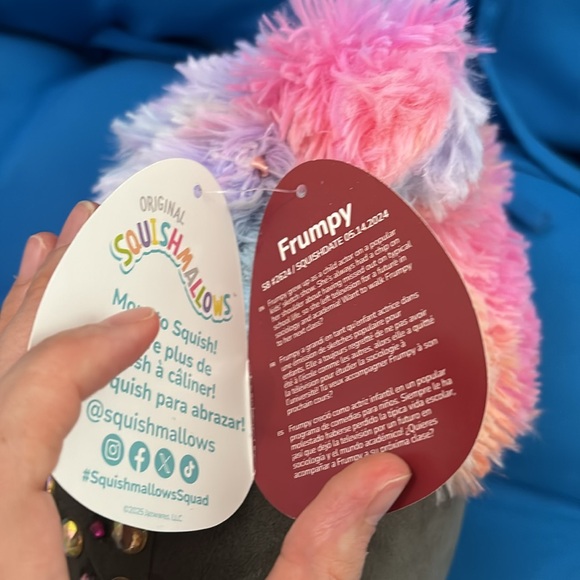Original SquishMallows Named Frumpy Size 8 “ Inch Bigfoot Valentines Day NWTS - Picture 9 of 14